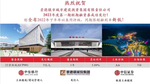 奮進(jìn)新征程，建功新時(shí)代——市城投集團(tuán)第一期短期融資卷成功發(fā)行五億元